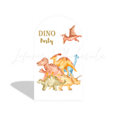 Dinosaur Cartoon Baby Shower Birthday Party Arch Backdrop Wall Cloth Cover